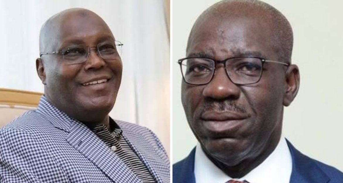 JUST IN: Atiku, Obaseki attend PDP’s reception for new, returning governors