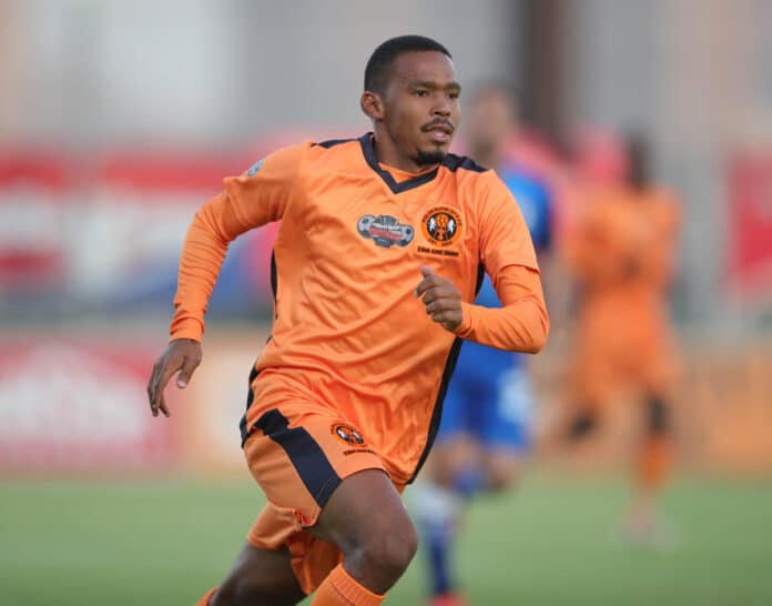 Oswin Appollis of Polokwane City during the 2023 Carling Knockout Cup